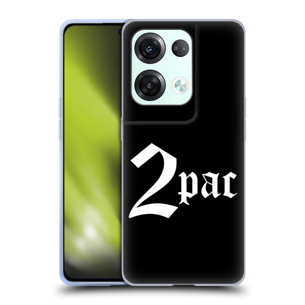 Tupac Shakur Logos Old English Soft Gel Case for OPPO Reno8 Pro