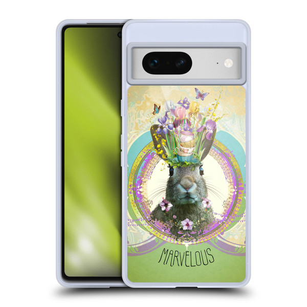 Duirwaigh Boho Animals Rabbit Soft Gel Case for Google Pixel 7