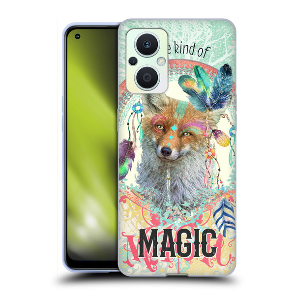 Duirwaigh Boho Animals Fox Soft Gel Case for OPPO Reno8 Lite