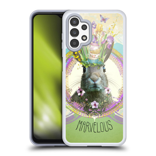 Duirwaigh Boho Animals Rabbit Soft Gel Case for Samsung Galaxy A13 (2022)