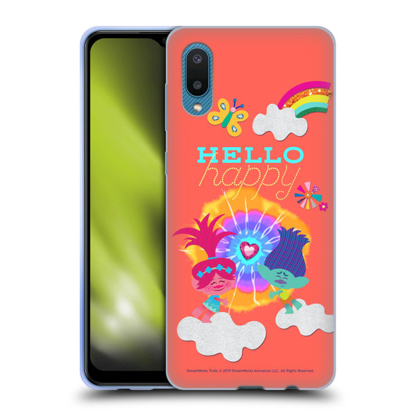 Trolls Graphics Poppy Branch Rainbow Soft Gel Case for Samsung Galaxy A02/M02 (2021)