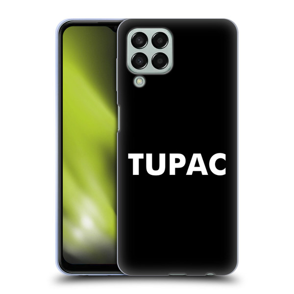Tupac Shakur Logos Sans Serif Soft Gel Case for Samsung Galaxy M33 (2022)