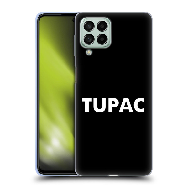 Tupac Shakur Logos Sans Serif Soft Gel Case for Samsung Galaxy M53 (2022)