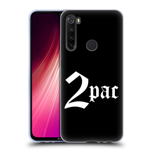 Tupac Shakur Logos Old English Soft Gel Case for Xiaomi Redmi Note 8T