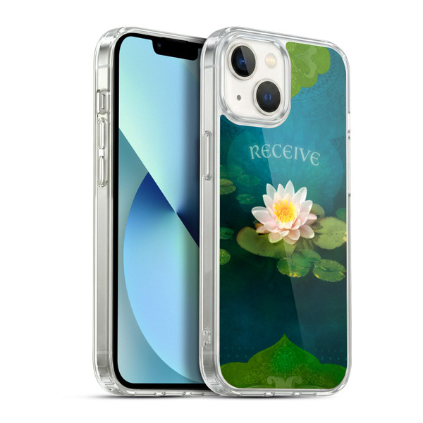 Duirwaigh God Receive Lotus Soft Gel Case for Apple iPhone 13