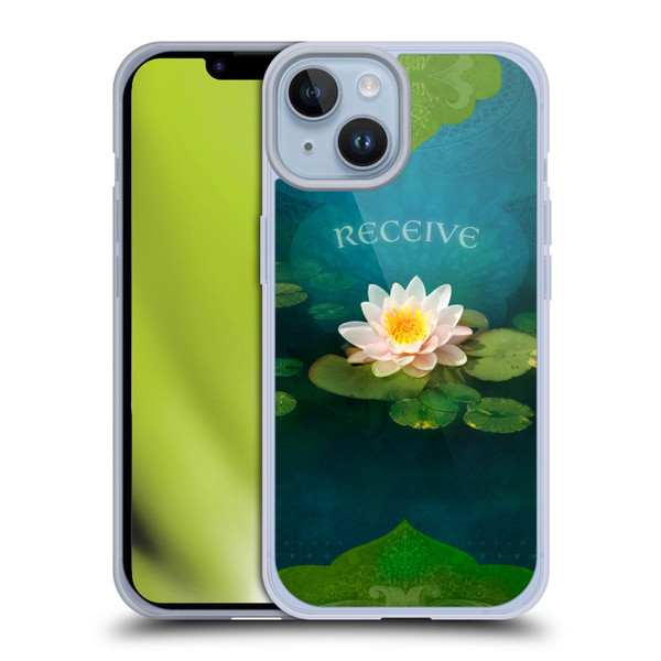 Duirwaigh God Receive Lotus Soft Gel Case for Apple iPhone 14