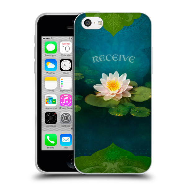 Duirwaigh God Receive Lotus Soft Gel Case for Apple iPhone 5c