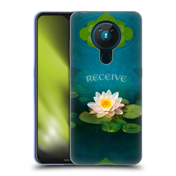 Duirwaigh God Receive Lotus Soft Gel Case for Nokia 5.3