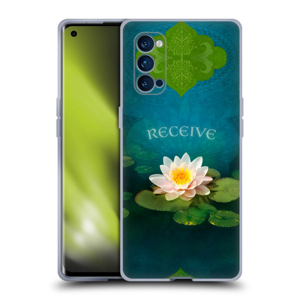 Duirwaigh God Receive Lotus Soft Gel Case for OPPO Reno 4 Pro 5G
