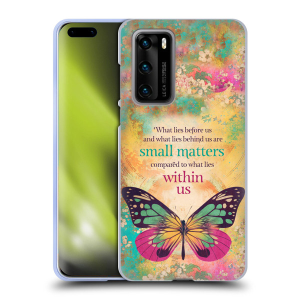 Duirwaigh Insects Butterfly 2 Soft Gel Case for Huawei P40 5G
