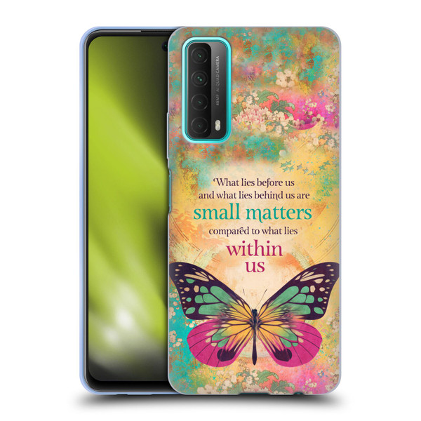 Duirwaigh Insects Butterfly 2 Soft Gel Case for Huawei P Smart (2021)