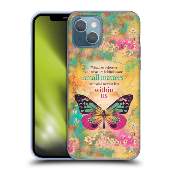 Duirwaigh Insects Butterfly 2 Soft Gel Case for Apple iPhone 13