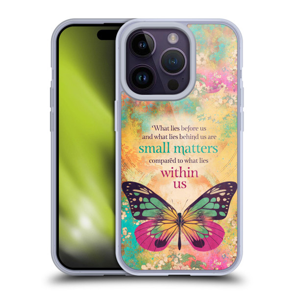 Duirwaigh Insects Butterfly 2 Soft Gel Case for Apple iPhone 14 Pro