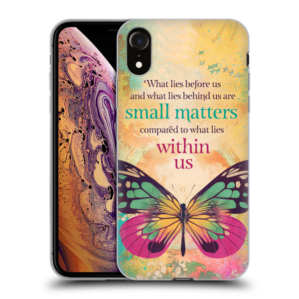 Duirwaigh Insects Butterfly 2 Soft Gel Case for Apple iPhone XR