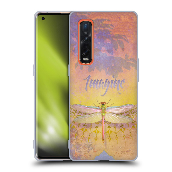 Duirwaigh Insects Dragonfly 2 Soft Gel Case for OPPO Find X2 Pro 5G