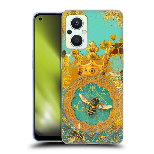 Duirwaigh Insects Bee Soft Gel Case for OPPO Reno8 Lite