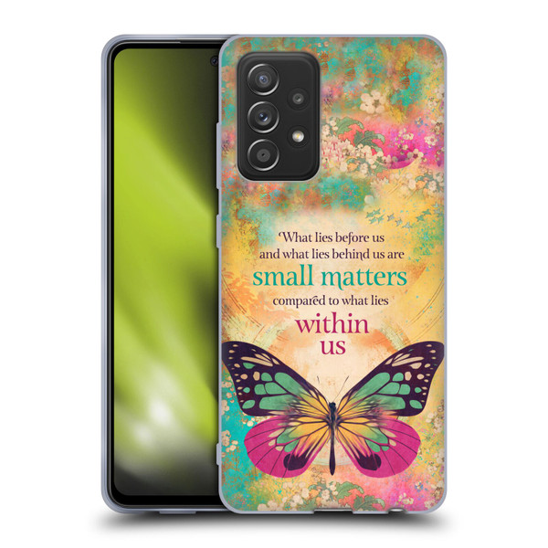 Duirwaigh Insects Butterfly 2 Soft Gel Case for Samsung Galaxy A52 / A52s / 5G (2021)