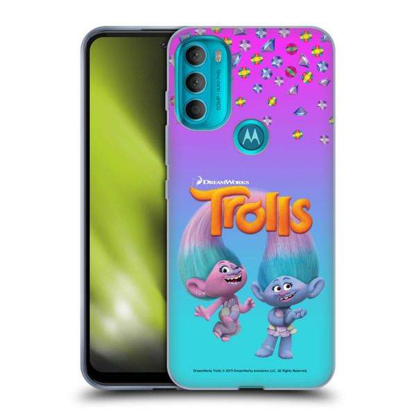 Trolls Snack Pack Satin & Chenille Soft Gel Case for Motorola Moto G71 5G