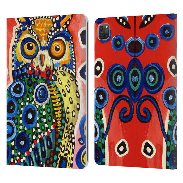 Mad Dog Art Gallery Animals Owl Leather Book Wallet Case Cover For Apple iPad Pro 11 2020 / 2021 / 2022