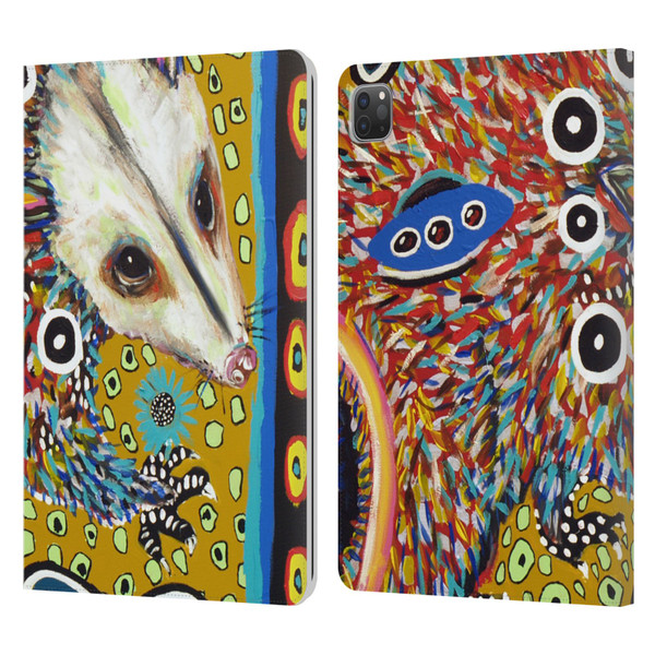 Mad Dog Art Gallery Animals Possum Leather Book Wallet Case Cover For Apple iPad Pro 11 2020 / 2021 / 2022