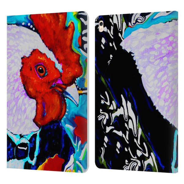 Mad Dog Art Gallery Animals Rooster Leather Book Wallet Case Cover For Apple iPad Pro 10.5 (2017)