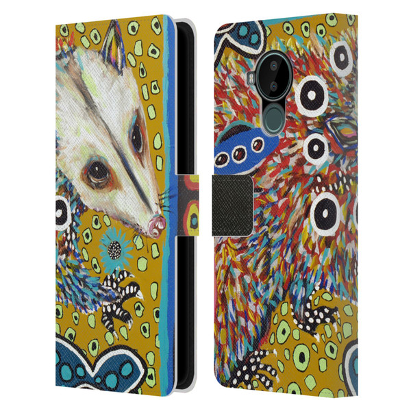 Mad Dog Art Gallery Animals Possum Leather Book Wallet Case Cover For Nokia C30