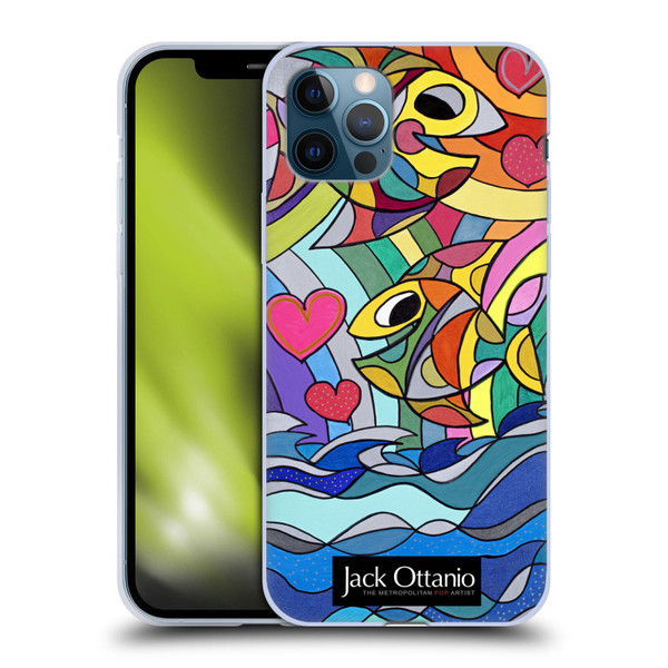 Jack Ottanio Art Happy Fishes Soft Gel Case for Apple iPhone 12 / iPhone 12 Pro