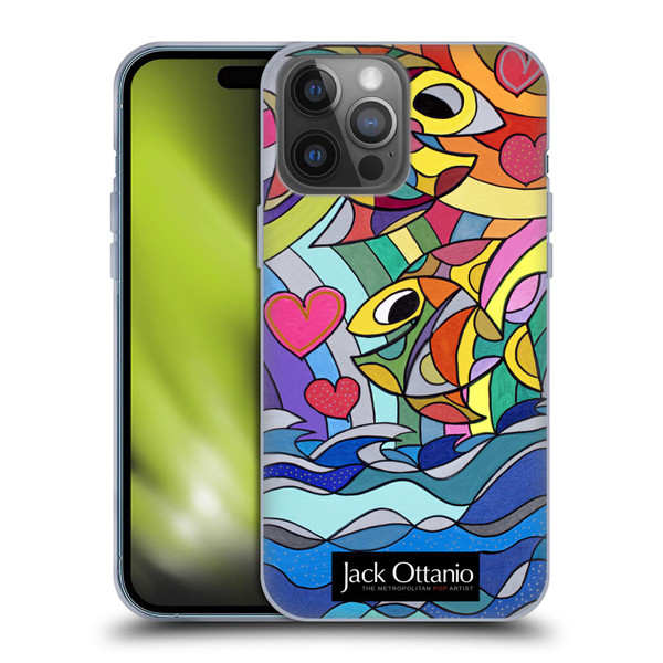 Jack Ottanio Art Happy Fishes Soft Gel Case for Apple iPhone 14 Pro Max