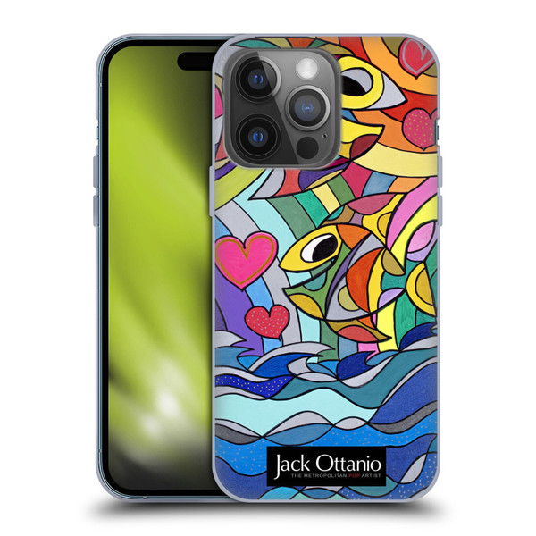 Jack Ottanio Art Happy Fishes Soft Gel Case for Apple iPhone 14 Pro
