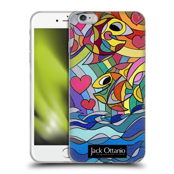 Jack Ottanio Art Happy Fishes Soft Gel Case for Apple iPhone 6 Plus / iPhone 6s Plus