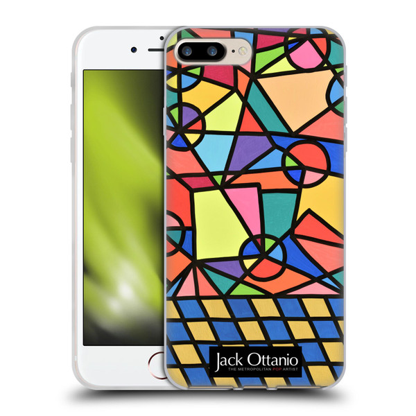 Jack Ottanio Art Caos Geometrico Organizzato Soft Gel Case for Apple iPhone 7 Plus / iPhone 8 Plus