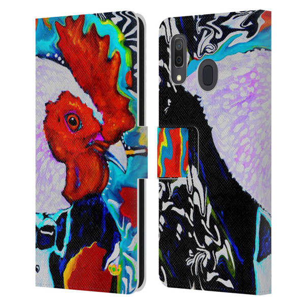 Mad Dog Art Gallery Animals Rooster Leather Book Wallet Case Cover For Samsung Galaxy A33 5G (2022)
