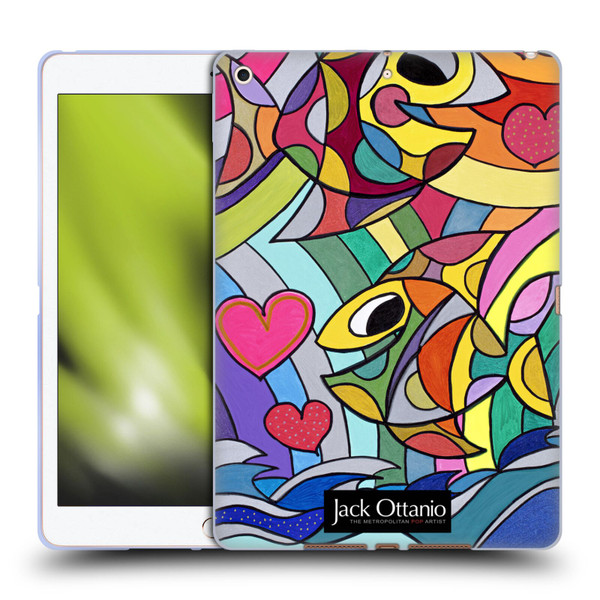 Jack Ottanio Art Happy Fishes Soft Gel Case for Apple iPad 10.2 2019/2020/2021