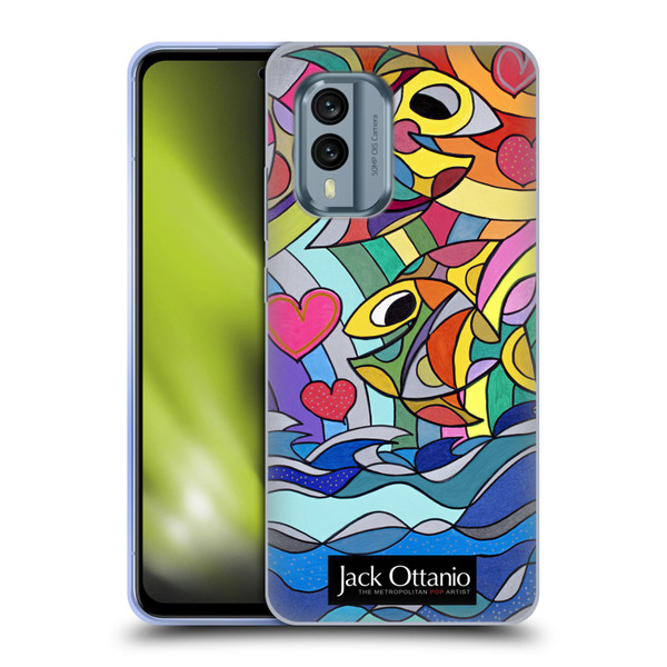 Jack Ottanio Art Happy Fishes Soft Gel Case for Nokia X30