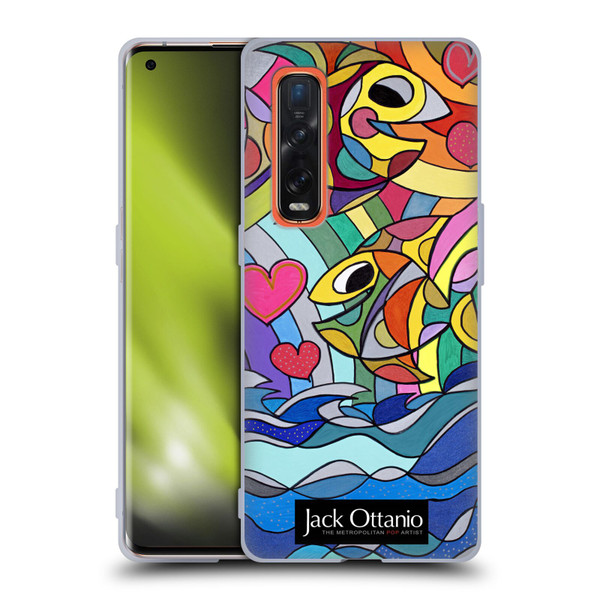 Jack Ottanio Art Happy Fishes Soft Gel Case for OPPO Find X2 Pro 5G