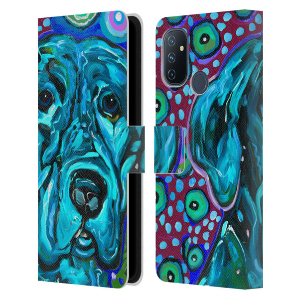 Mad Dog Art Gallery Dogs Aqua Lab Leather Book Wallet Case Cover For OnePlus Nord N100
