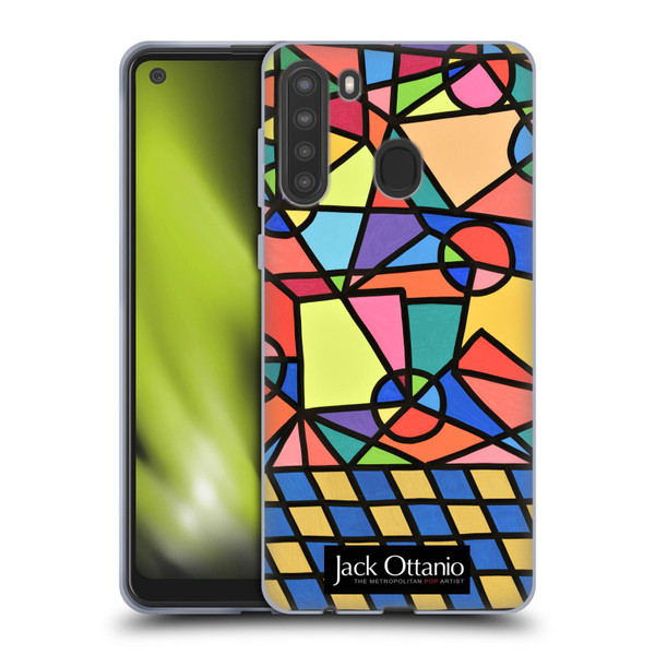 Jack Ottanio Art Caos Geometrico Organizzato Soft Gel Case for Samsung Galaxy A21 (2020)