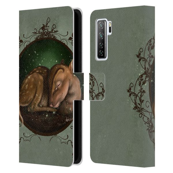 Ash Evans Animals Foundling Fawn Leather Book Wallet Case Cover For Huawei Nova 7 SE/P40 Lite 5G