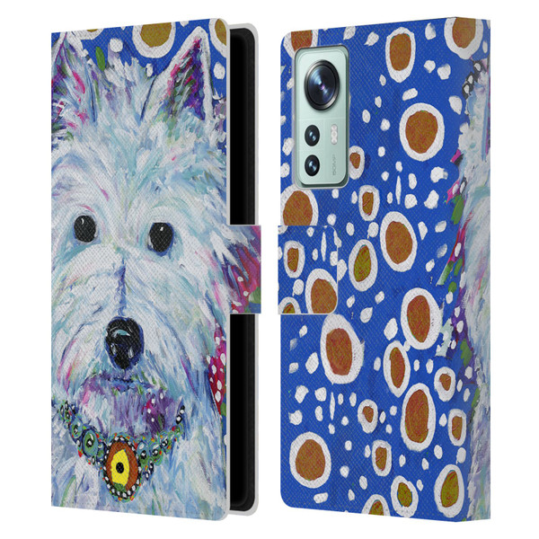 Mad Dog Art Gallery Dogs Westie Leather Book Wallet Case Cover For Xiaomi 12