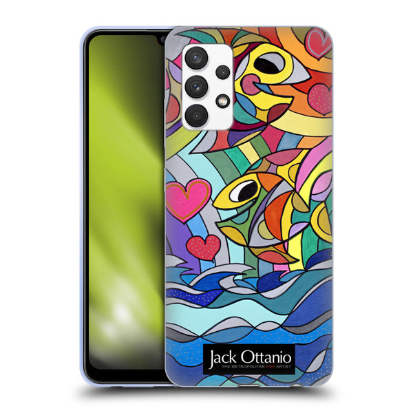 Jack Ottanio Art Happy Fishes Soft Gel Case for Samsung Galaxy A32 (2021)
