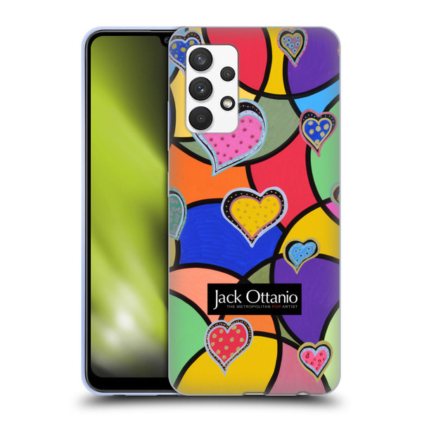 Jack Ottanio Art Hearts Of Diamonds Soft Gel Case for Samsung Galaxy A32 (2021)