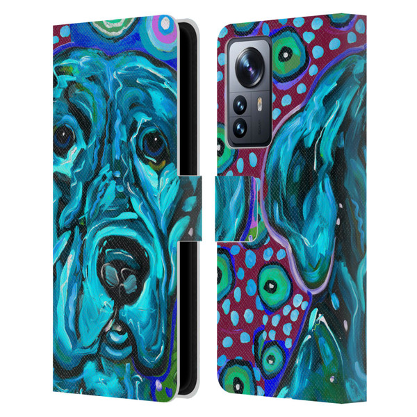 Mad Dog Art Gallery Dogs Aqua Lab Leather Book Wallet Case Cover For Xiaomi 12 Pro
