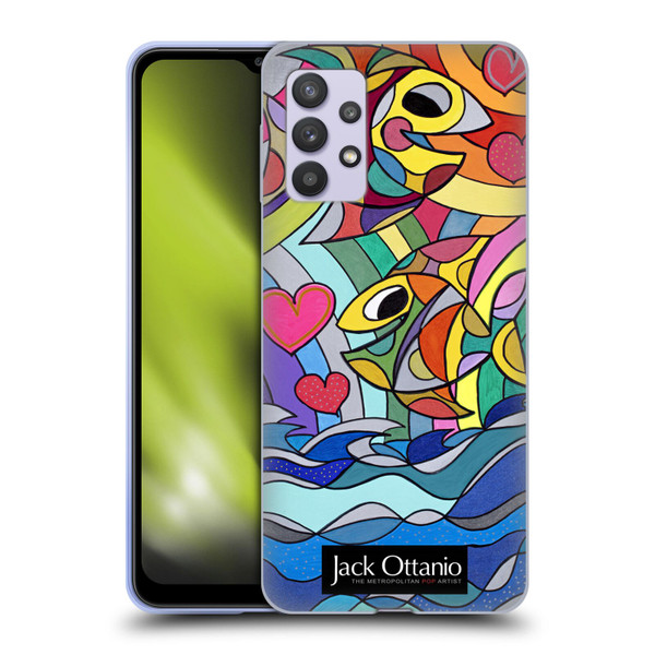 Jack Ottanio Art Happy Fishes Soft Gel Case for Samsung Galaxy A32 5G / M32 5G (2021)
