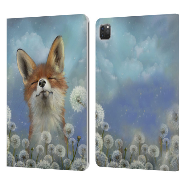 Ash Evans Animals Dandelion Fox Leather Book Wallet Case Cover For Apple iPad Pro 11 2020 / 2021 / 2022