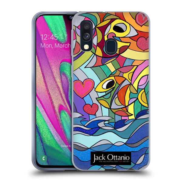 Jack Ottanio Art Happy Fishes Soft Gel Case for Samsung Galaxy A40 (2019)
