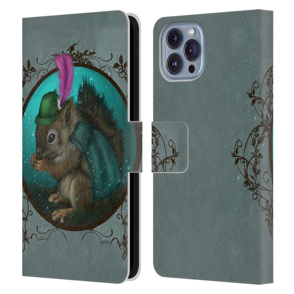 Ash Evans Animals Squirrel Leather Book Wallet Case Cover For Apple iPhone 14