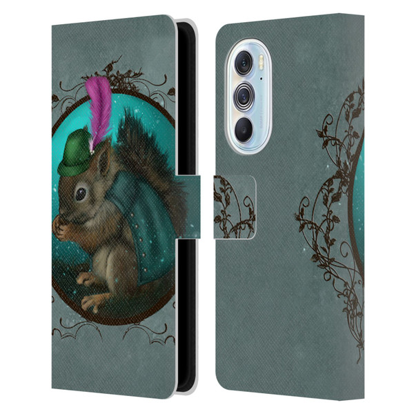 Ash Evans Animals Squirrel Leather Book Wallet Case Cover For Motorola Edge X30