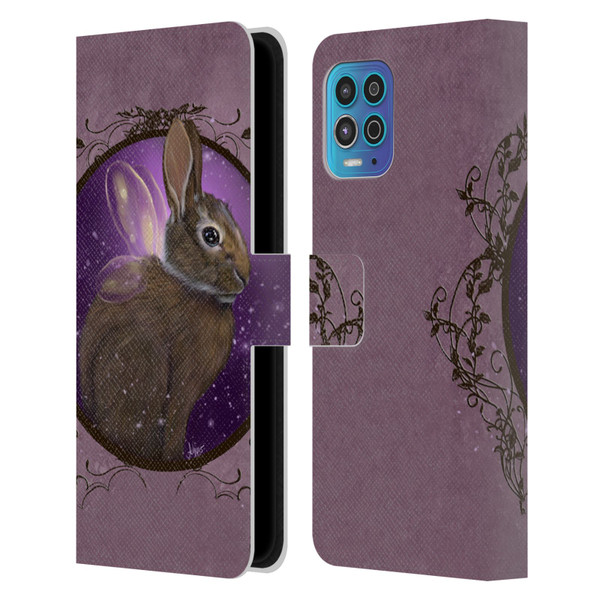 Ash Evans Animals Rabbit Leather Book Wallet Case Cover For Motorola Moto G100
