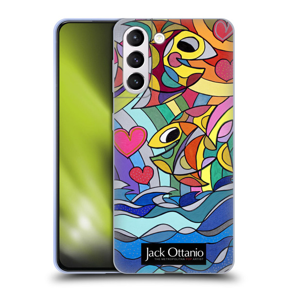Jack Ottanio Art Happy Fishes Soft Gel Case for Samsung Galaxy S21+ 5G