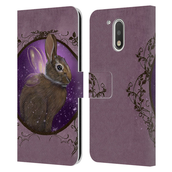 Ash Evans Animals Rabbit Leather Book Wallet Case Cover For Motorola Moto G41